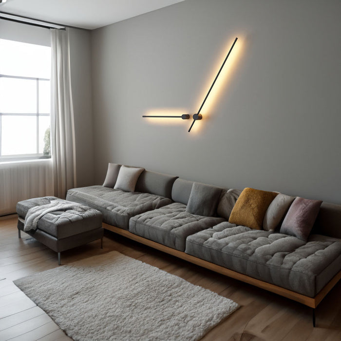 Merlot Modern Minimalist Linear Wall Light Sconce