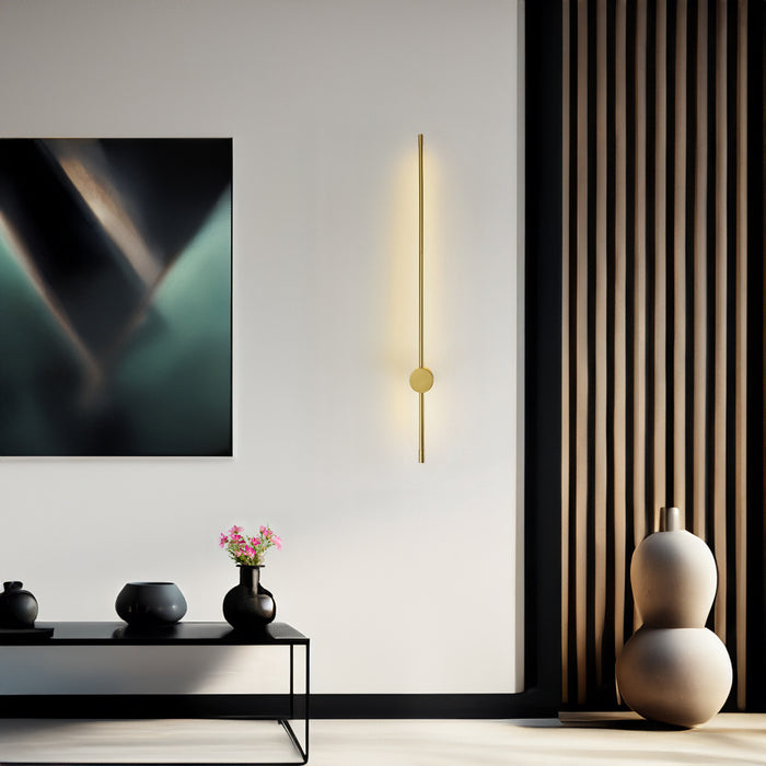 Merlot Modern Minimalist Linear Wall Light Sconce