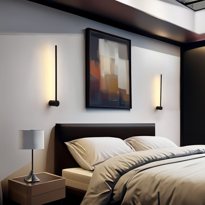 Merlot Modern Minimalist Linear Wall Light Sconce