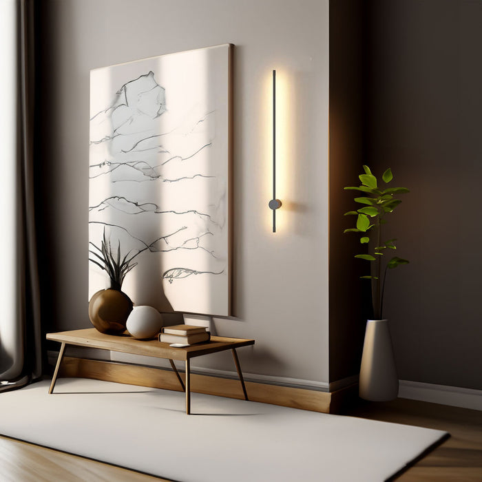 Merlot Modern Minimalist Linear Wall Light Sconce