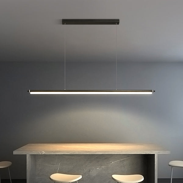 Scroll Modern LED Linear Ceiling Pendant Light
